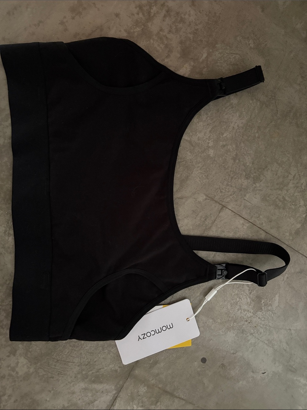 Momcozy Black Nursing Sports Bra